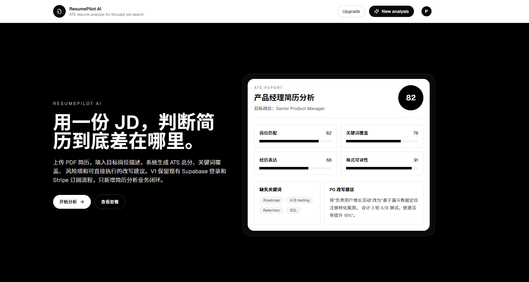 ResumePilot AI 项目封面